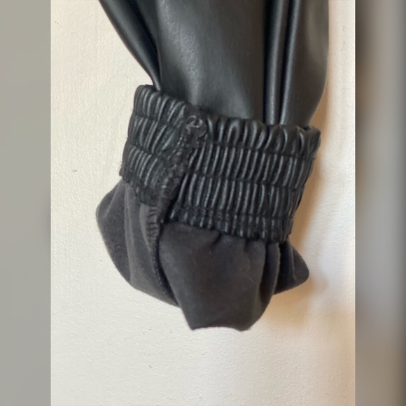 Synthetic Leather insulated joggers - Picture 4 of 6